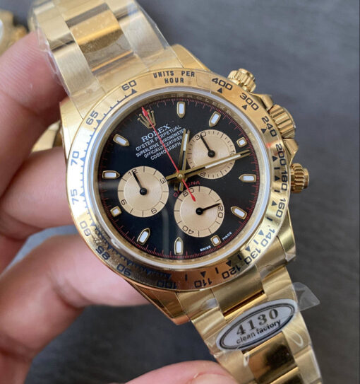 Replica Rolex Cosmograph Daytona m126508-0002 Clean Factory Yellow Gold 4130 Movement - immagine 4