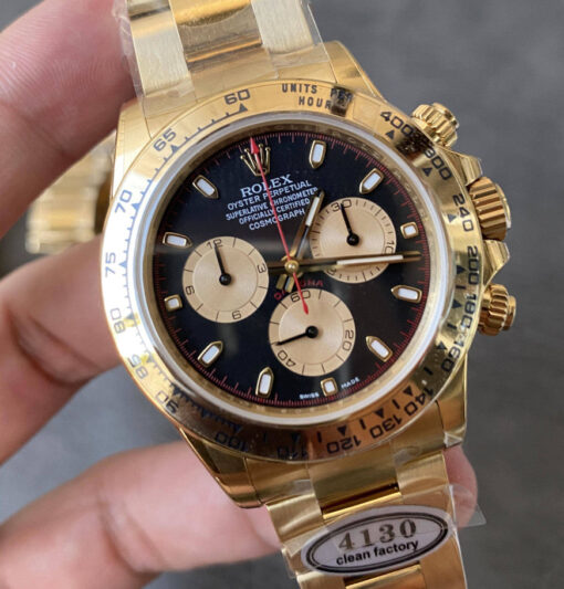 Replica Rolex Cosmograph Daytona m126508-0002 Clean Factory Yellow Gold 4130 Movement - immagine 5