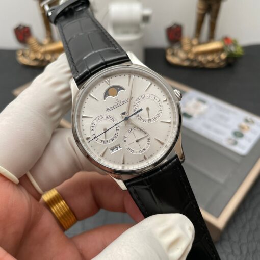 Jaeger LeCoultre Master Ultra Thin 130842J 1:1 Best Edition V9 Factory White Dial Swiss ETA868 - Image 2