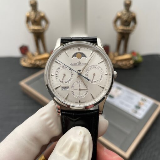 Jaeger LeCoultre Master Ultra Thin 130842J 1:1 Best Edition V9 Factory White Dial Swiss ETA868