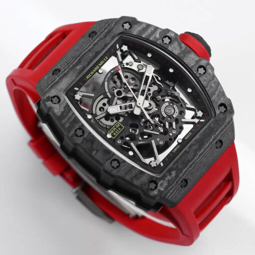 Richard Mille RM035-02 1:1 Best Edition BBR Factory NTPT Carbon Case Red Strap - Image 9