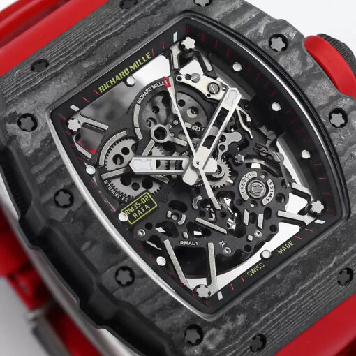 Richard Mille RM035-02 1:1 Best Edition BBR Factory NTPT Carbon Case Red Strap - Image 6