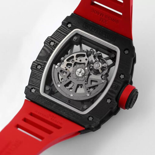 Richard Mille RM035-02 1:1 Best Edition BBR Factory NTPT Carbon Case Red Strap - Image 3