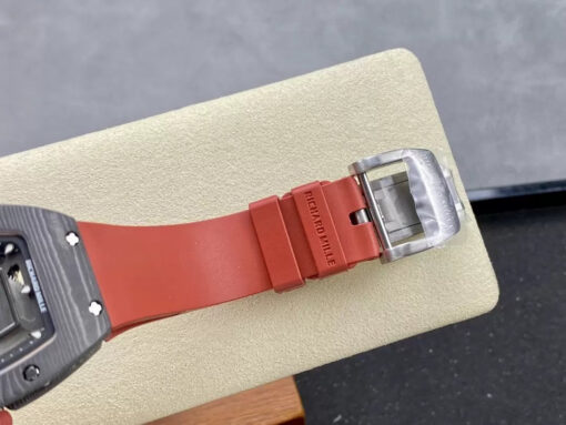 Richard Mille RM 07 RM007 Carbon NTPT Case 1:1 Best Edition G+ Factory Red Strap – Image 3