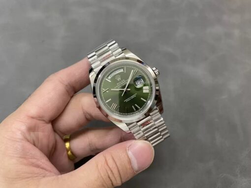 Rolex Day Date 40 - 228206-0027  QF Factory 1:1 Best Edition Green Dial - Image 7