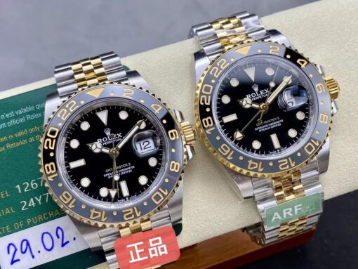 Replica Rolex GMT Master II M126713grnr-0001  ARF Factory 1:1 Best Edition CounterWeight Version – Image 8