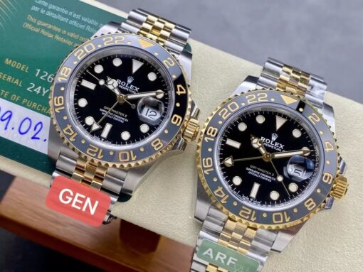 Replica Rolex GMT Master II M126713grnr-0001  ARF Factory 1:1 Best Edition CounterWeight Version – Image 7