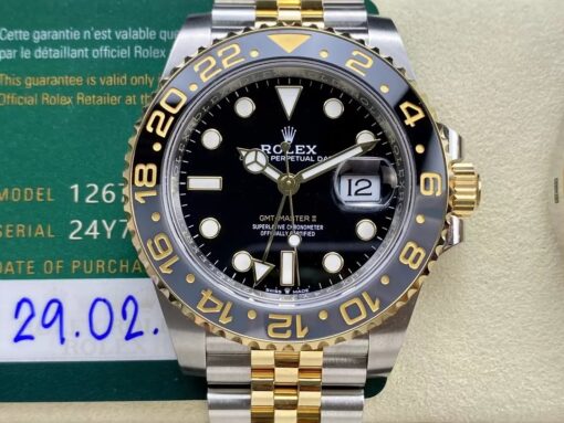 Replica Rolex GMT Master II M126713grnr-0001  ARF Factory 1:1 Best Edition CounterWeight Version – Image 4