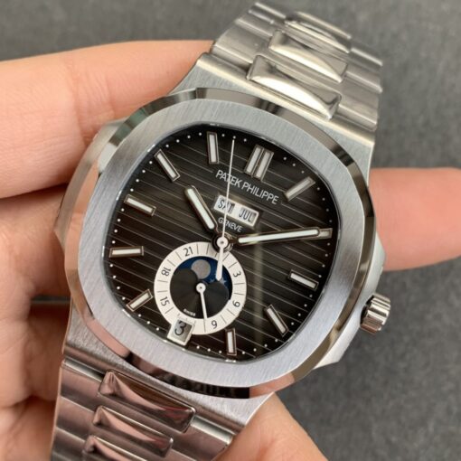 Patek Philippe Nautilus 5726 1:1 Best Edition GR Factory V3 Grey Dial Stainless Steel - Image 2