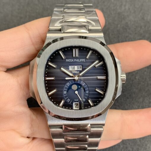 Patek Philippe Nautilus 5726 1:1 Best Edition GR Factory V3 Blue Dial Stainless Steel - Image 9