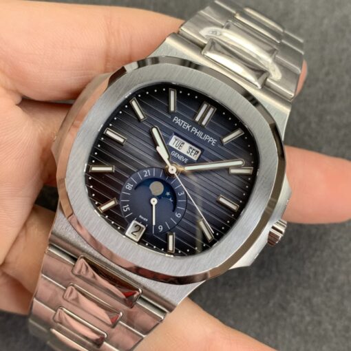 Patek Philippe Nautilus 5726 1:1 Best Edition GR Factory V3 Blue Dial Stainless Steel - Image 2