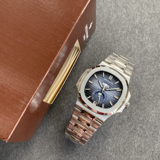 Patek Philippe Nautilus 5726 1:1 Best Edition GR Factory V3 Blue Dial Stainless Steel - Image 8