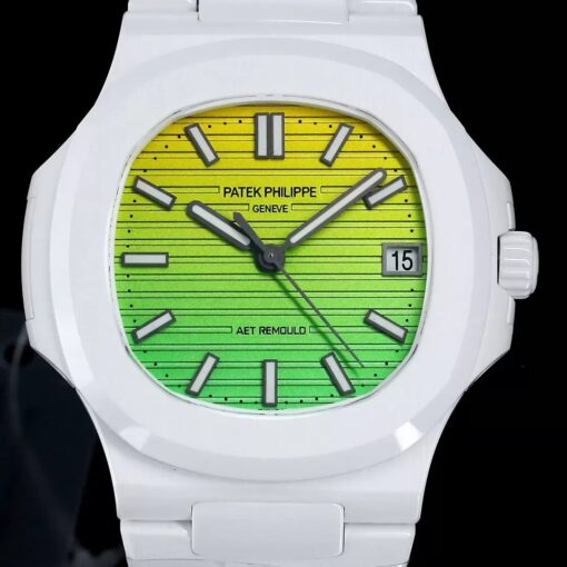 [AET modified] Patek Philippe Nautilus 5711 Ceramic gradient Green Dial 1:1  Best Edition – Image 3