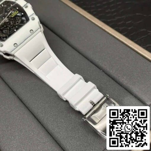 Richard Mille RM35-01 Sonic Factory 1:1 Best Edition White Carbon NTPT White Rubber Strap - Imagen 9