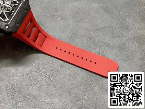 Richard Mille RM35-01 Sonic Factory 1:1 Best Edition Black Carbon NTPT Red Rubber Strap - Imagen 2