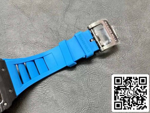 Richard Mille RM35-01 Sonic Factory 1:1 Best Edition Black Carbon NTPT Blue Rubber Strap - Imagen 3