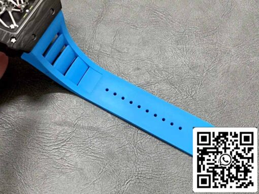 Richard Mille RM35-01 Sonic Factory 1:1 Best Edition Black Carbon NTPT Blue Rubber Strap - Imagen 2