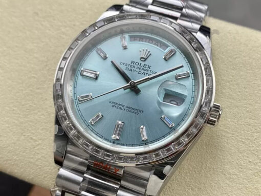 Rolex Day Date M228396tbr-0002 V5 40mm  QF Factory 1:1 Best Edition Tiffany Dial Bezel - immagine 7