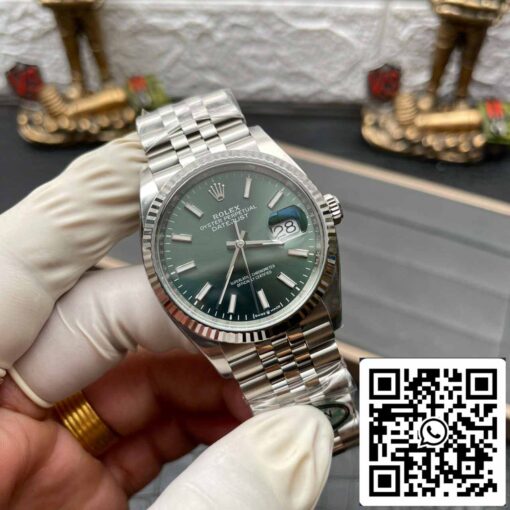 Rolex Datejust M126234-0051 36MM 1:1 Best Edition Clean Factory Green Dial - immagine 4