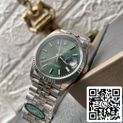 Rolex Datejust M126234-0051 36MM 1:1 Best Edition Clean Factory Green Dial - immagine 3