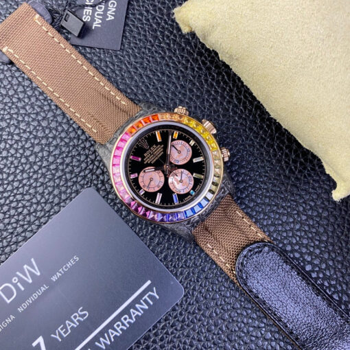 Rolex Daytona Cosmograph Diw Custom Version 1:1 Best Edition Diw Factory Rainbow Bezel - immagine 4