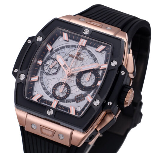 Hublot Big Bang Titanium 641.OM.0183.LR 1:1 Best Editon BBF Factory Rose Gold  Grey Dial Black - immagine 6