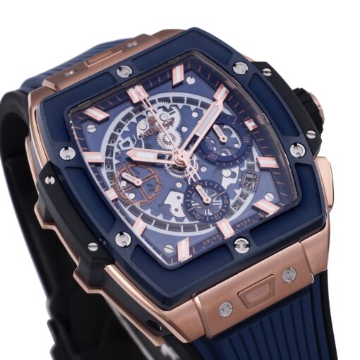 Hublot Big Bang Titanium 642.OX.7180.RX 1:1 Best Editon BBF Factory Rose Gold Blue Dial - immagine 6