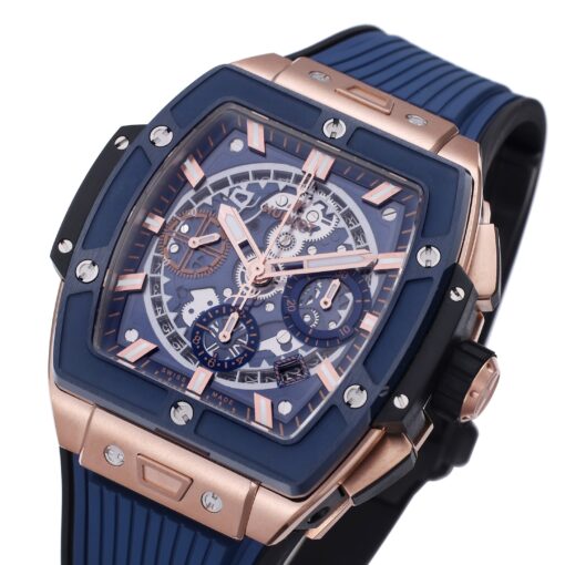 Hublot Big Bang Titanium 642.OX.7180.RX 1:1 Best Editon BBF Factory Rose Gold Blue Dial - immagine 7