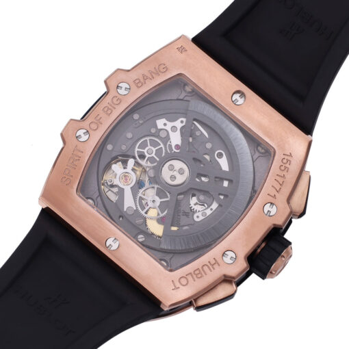 Hublot Big Bang Titanium 642.OX.7180.RX 1:1 Best Editon BBF Factory Rose Gold Blue Rubber Strap - immagine 3