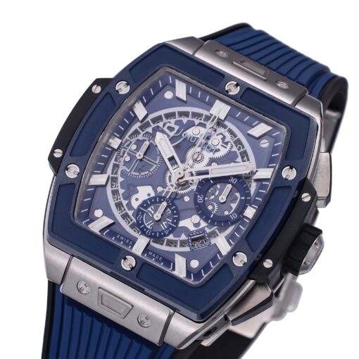 Hublot Big Bang Titanium 642.NM.0170.RX 1:1 Best Editon BBF Factory Blue Dial Rubber Strap - immagine 6