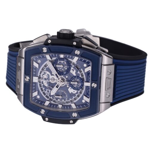 Hublot Big Bang Titanium 642.NM.0170.RX 1:1 Best Editon BBF Factory Blue Dial Rubber Strap - immagine 5