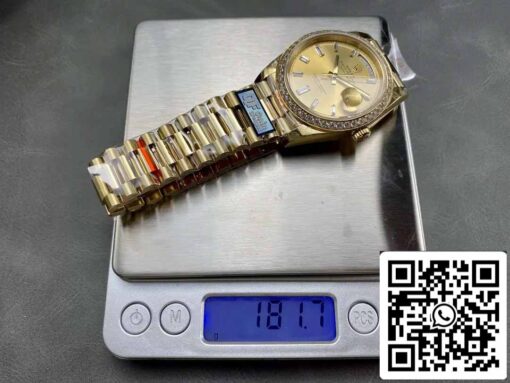 Rolex Day Date m228348rbr-0002 QF Factory 1:1 Best Edition V5 upgrade counterweight version - immagine 2