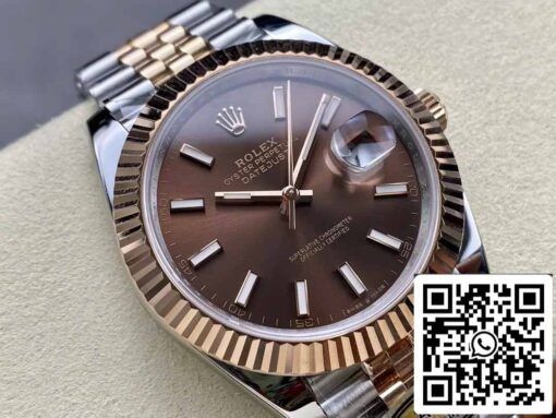 Rolex Datejust 126331-001 ARF Factory 1:1 Best Edition electroplated with 18k gold Jubilee Strap - immagine 2