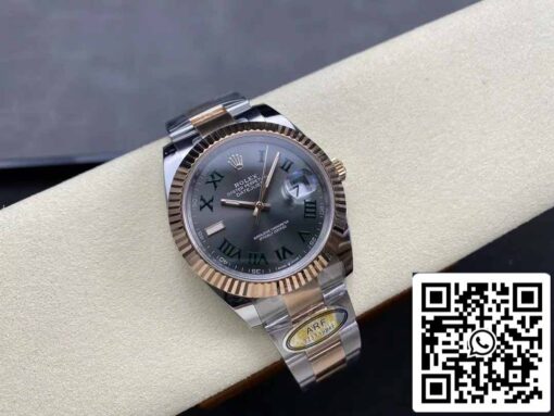 Rolex Datejust 41 126331 Wimbledon Dial ARF Factory 1:1 Best Edition electroplated with 18k gold - immagine 4