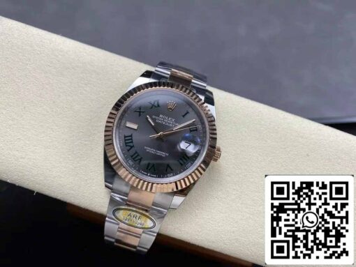 Rolex Datejust 41 126331 Wimbledon Dial ARF Factory 1:1 Best Edition electroplated with 18k gold - immagine 5