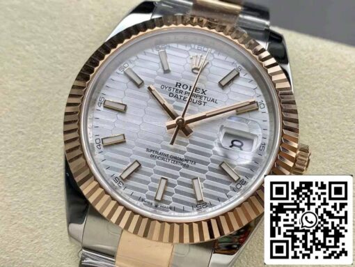 Rolex Datejust 41 126331-0017 Oyster Strap ARF Factory 1:1 Best Edition electroplated with 18k gold - immagine 3