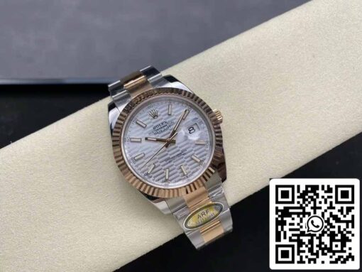 Rolex Datejust 41 126331-0017 Oyster Strap ARF Factory 1:1 Best Edition electroplated with 18k gold - immagine 4