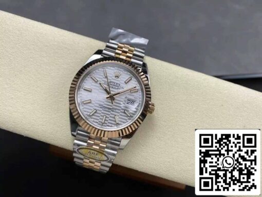 Rolex Datejust 41 126331 Jubilee Strap ARF Factory 1:1 Best Edition electroplated with 18k gold - immagine 5