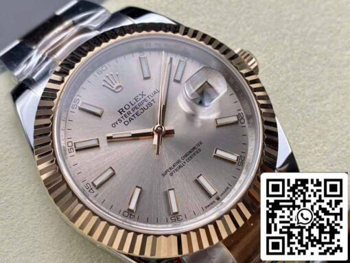 Rolex Datejust 126331-0009 Oyster Strap ARF Factory 1:1 Best Edition electroplated with 18k gold - immagine 2