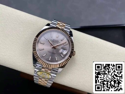 Rolex Datejust 126331-010 Jubilee Strap ARF Factory 1:1 Best Edition electroplated with 18k gold - immagine 5