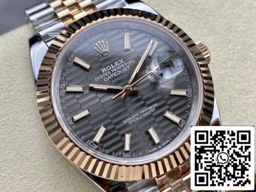 Rolex Datejust 126331-001 Jubilee Strap ARF Factory 1:1 Best Edition electroplated with 18k gold - immagine 2