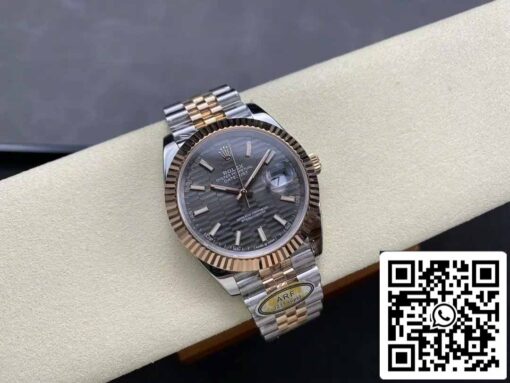 Rolex Datejust 126331-001 Jubilee Strap ARF Factory 1:1 Best Edition electroplated with 18k gold - immagine 4