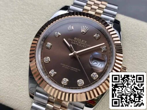 Rolex Datejust 126331-004 ARF Factory 1:1 Best Edition electroplated with 18k gold - immagine 3