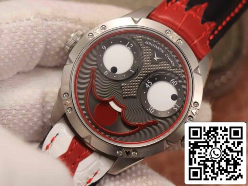 Konstantin Chaykin Joker K07 Grey Dial Red Strap 1:1 Best Edition TW Factory V3s Version - Imagen 8