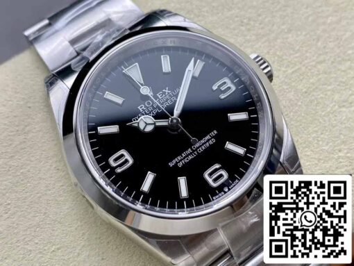 Rolex Explorer m124270-0001 36MM 1:1 Best Edition VS Factory Black Dial Steel — изображение 2