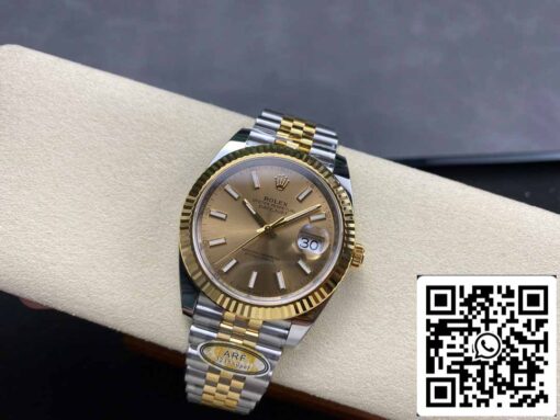 Rolex Datejust m126333-0010 ARF Factory 1:1 Best Edition electroplated with 18k gold - immagine 4