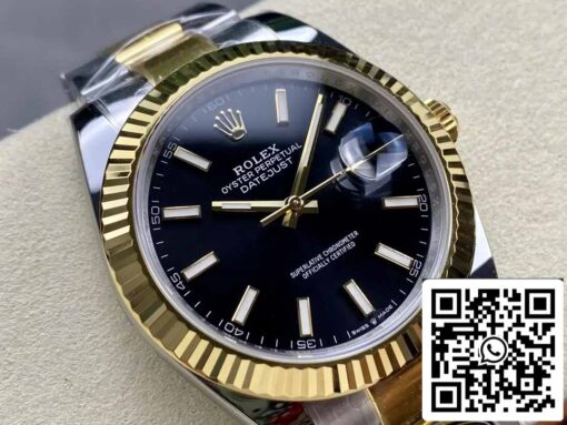 Rolex Datejust m126333-0013 Oyster Strap ARF Factory 1:1 Best Edition electroplated with 18k gold - Image 7