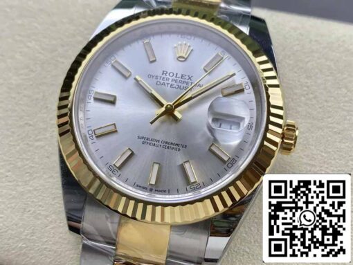 Rolex Datejust m126333-0001 Oyster Strap  ARF Factory 1:1 Best Edition electroplated with 18k gold - Image 6