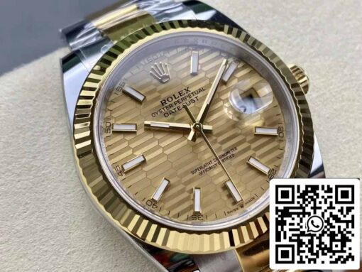 Rolex Datejust m126333-0009 Oyster Strap  ARF Factory 1:1 Best Edition electroplated with 18k gold - immagine 3