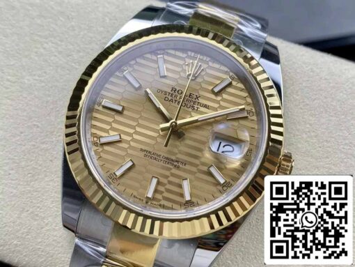 Rolex Datejust m126333-0009 Oyster Strap  ARF Factory 1:1 Best Edition electroplated with 18k gold - immagine 2